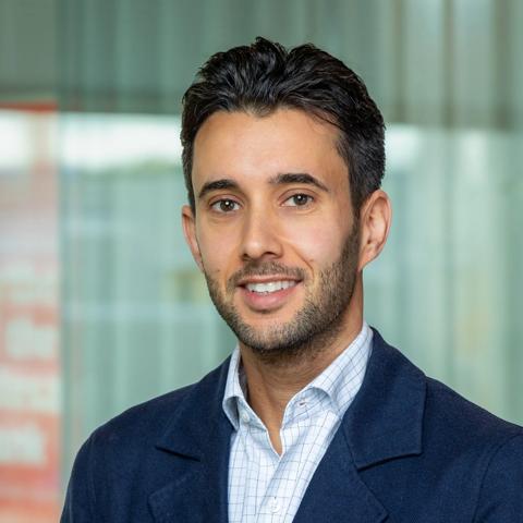 Portrait of Riccardo Papa, a person that is being interviewed