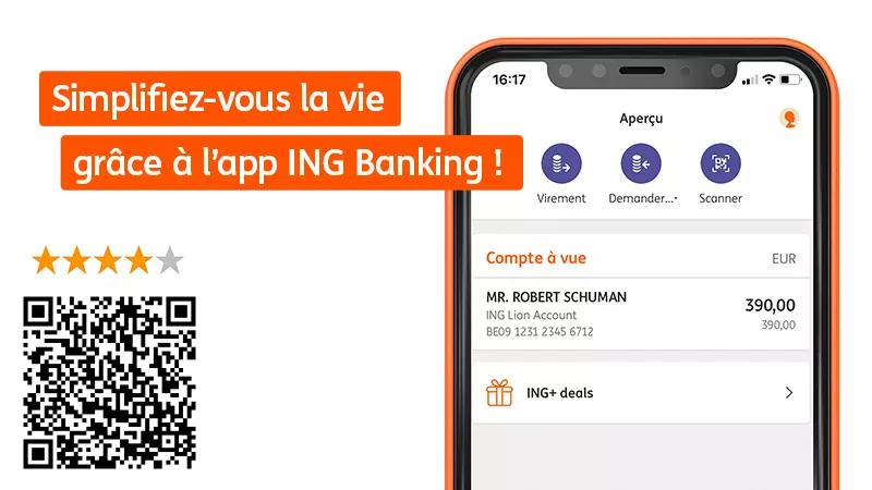 Découvrez les avantages de l'app d’ING